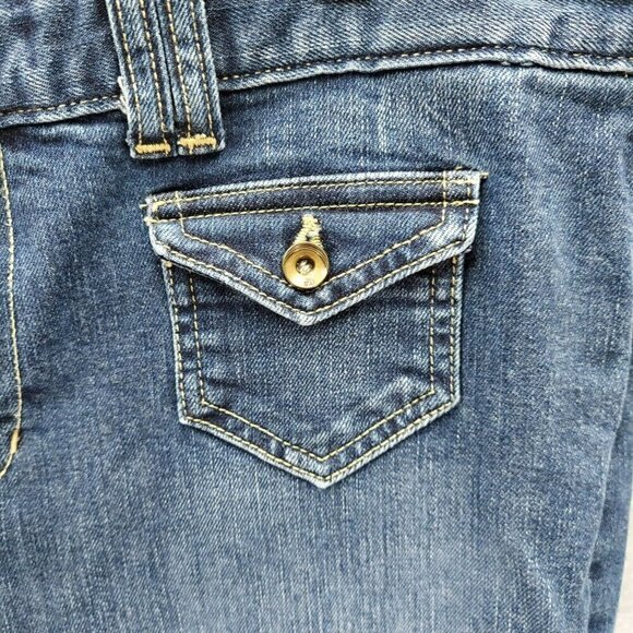 Tommy Hilfiger Classic Low Rise Boot Cut Women's Jeans Dark Denim Size 14 - Picture 6 of 13